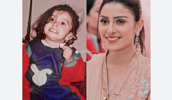 Ayeza Khan takes fans down memory lane with childhood video