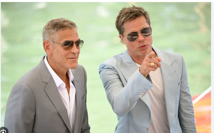 Superstars Clooney, Pitt spar and tease in lone 'Wolfs' buddy film