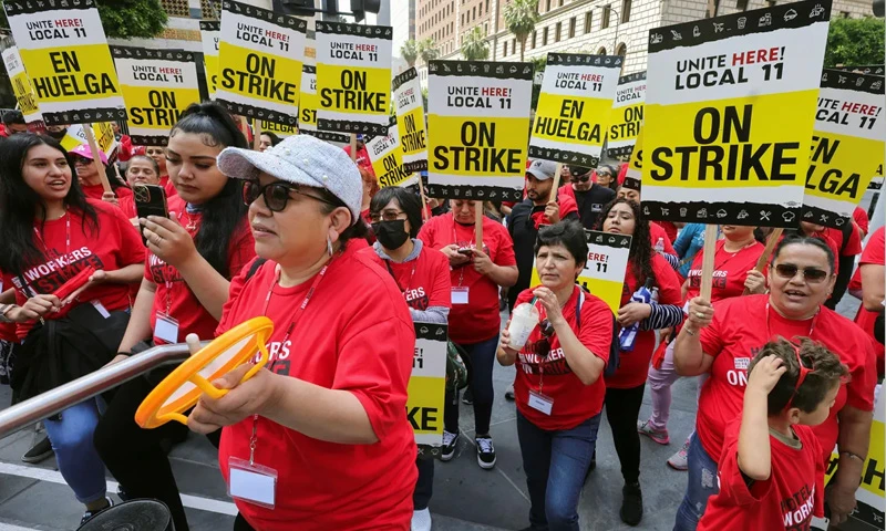 US hotel workers begin strike over holiday weekend, Demanding better conditions