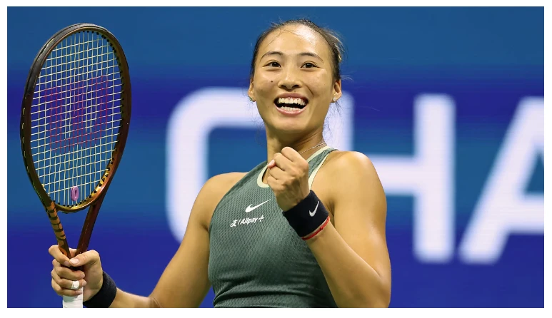 Zheng into US Open quarter-final after record 2:15 am finish