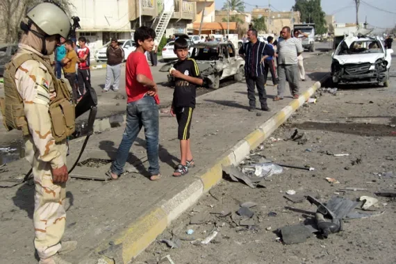 Iraqi officials report two army officers killed in bomb explosion