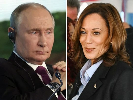 Putin backs Harris for US president, with wry smile