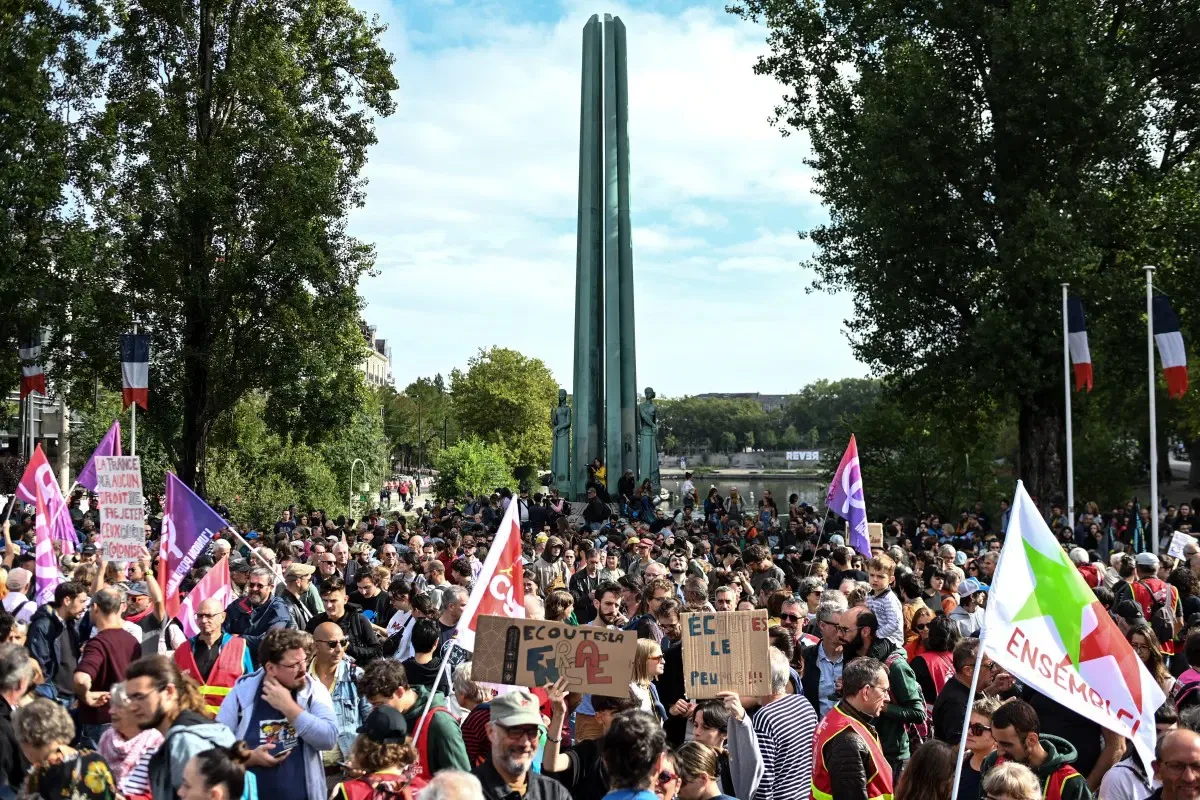 Thousands take to the streets in France to protest new prime minister