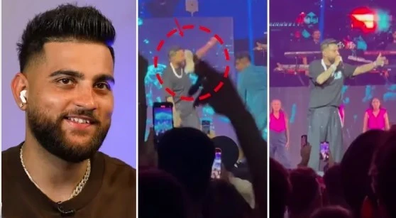 Shoecider attacks Karan Aujla at London concert