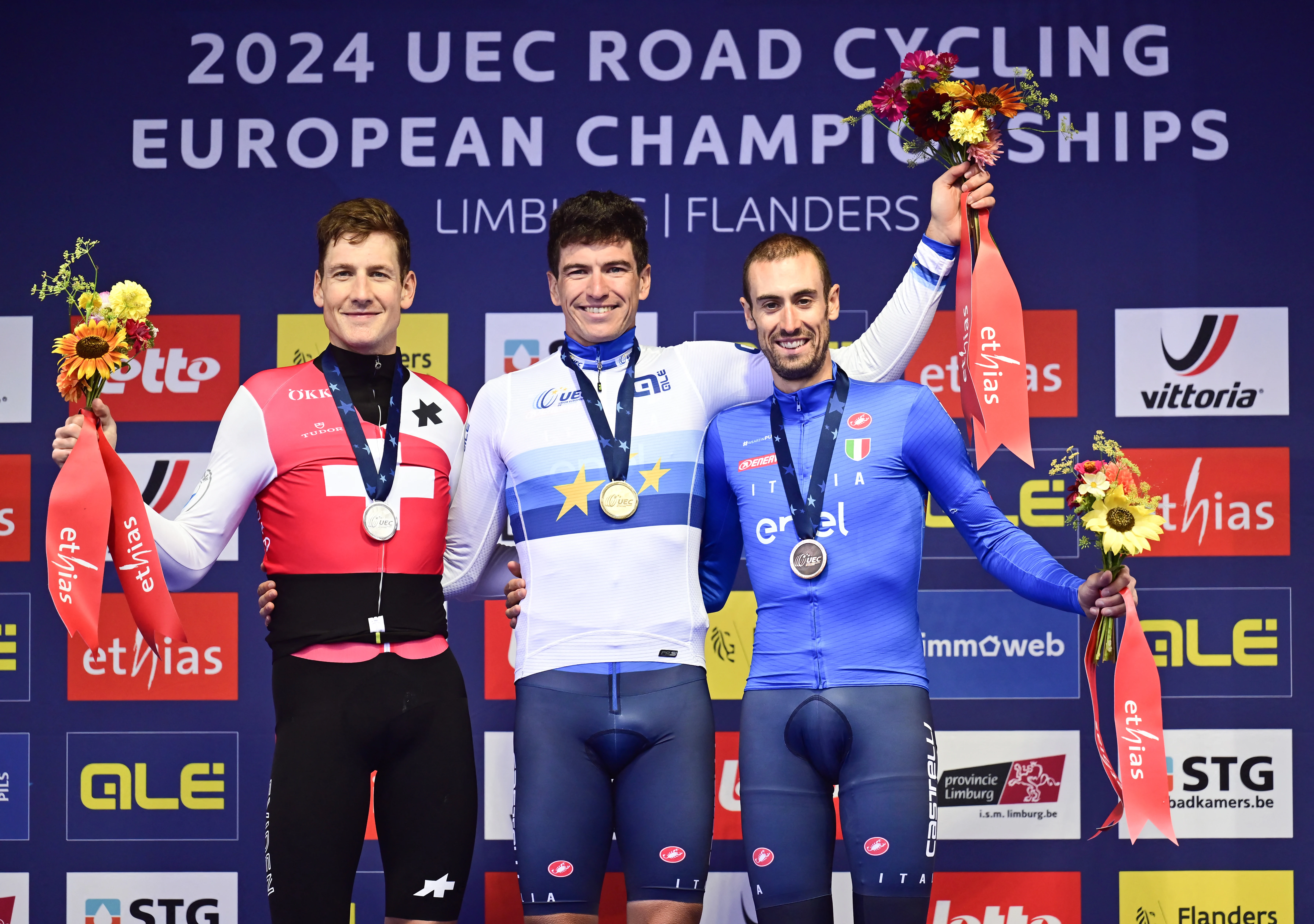 Italy's Edoardo Affini claims European time-trial championship