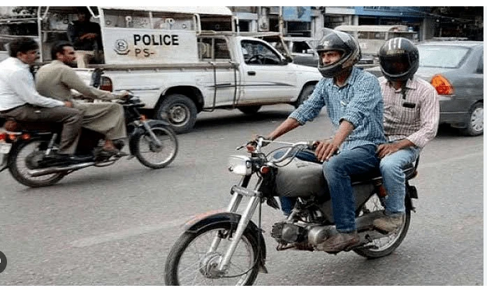 Pillion riding banned in Karachi, other Sindh cities