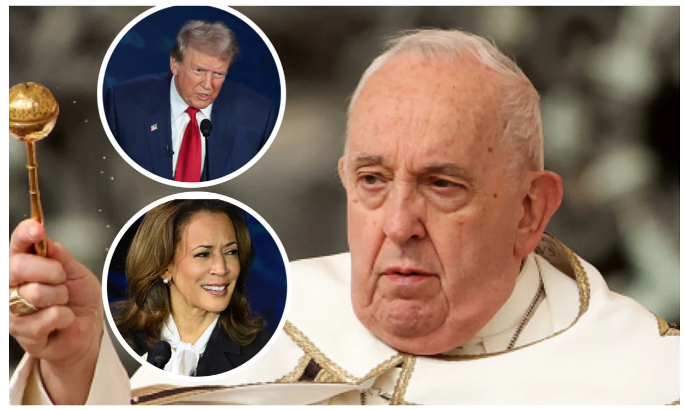 Pope urges Americans to pick ‘lesser evil’ between Trump and Harris