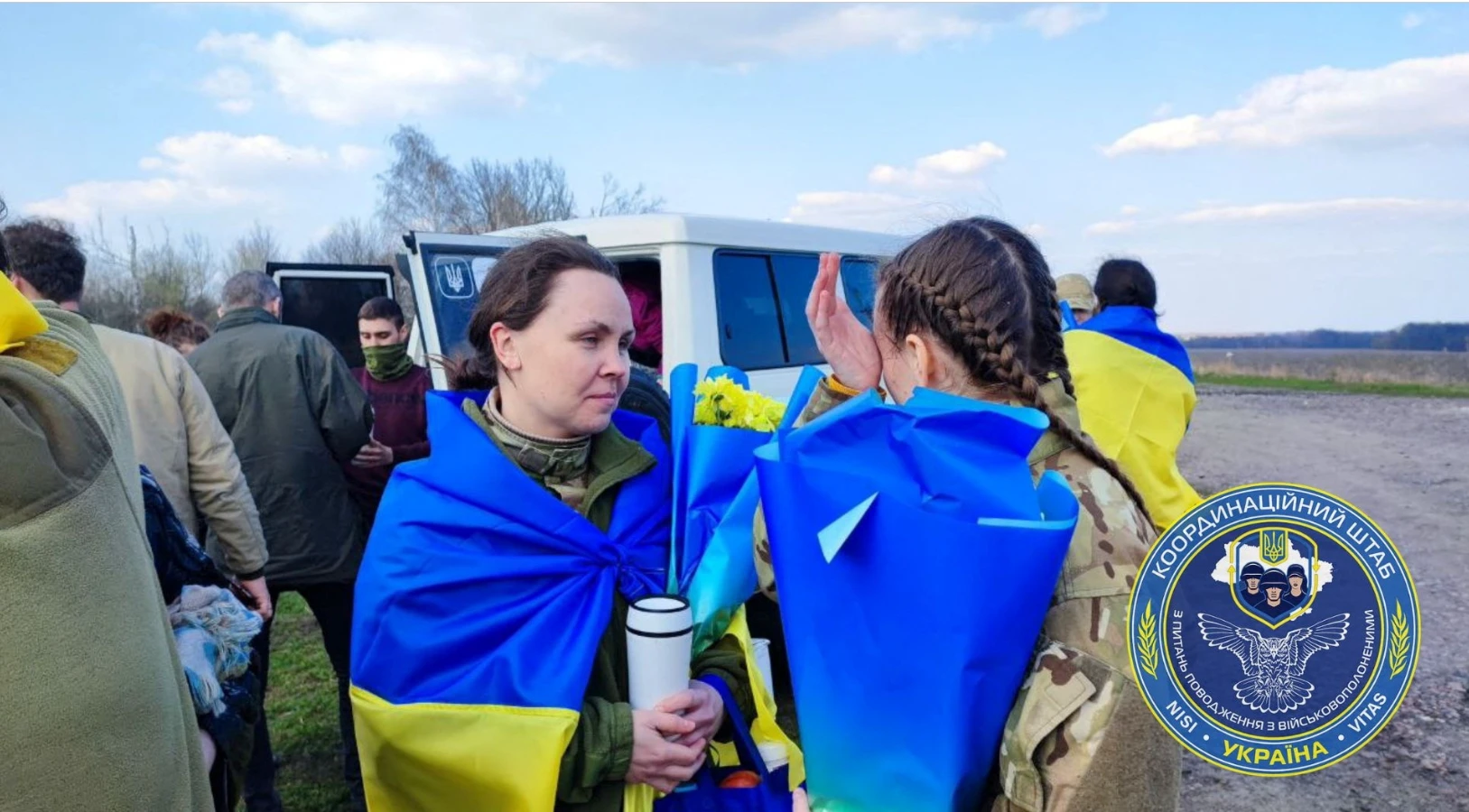 Ukrainian medic’s tearful reunion marks end of over two years in Russian captivity