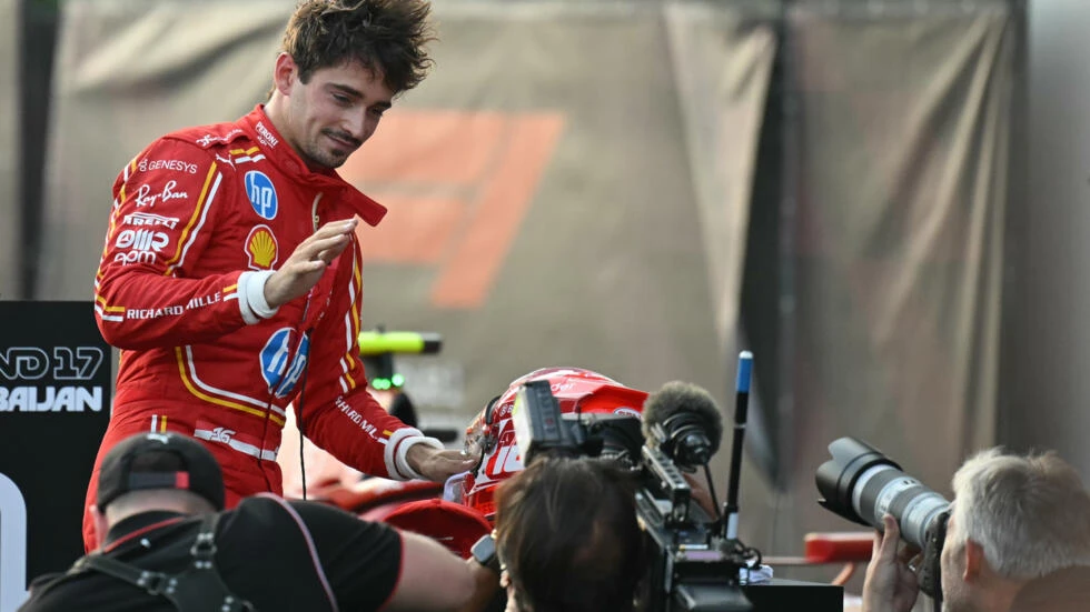 Ferrari's Leclerc dominates with fourth straight pole position in Baku