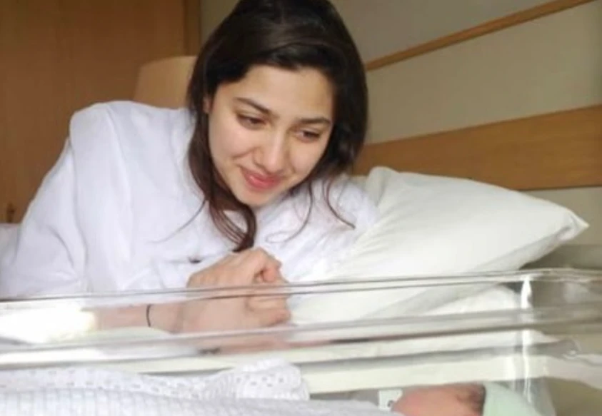 Mahira Khan drops first click with baby ‘Azlan’ from hospital