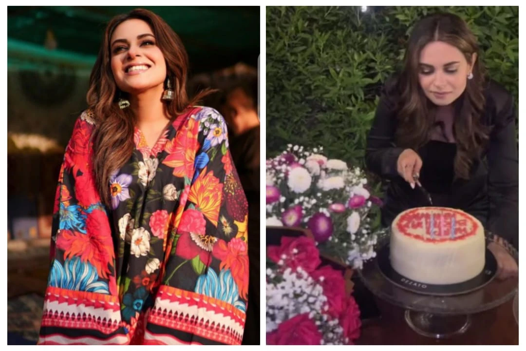 Amar Khan cuts red velvet cake on her special day with special pals