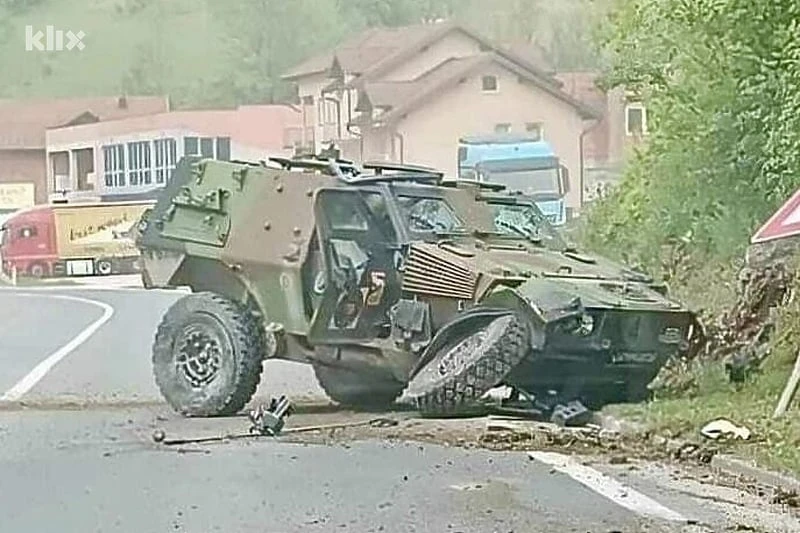 Five dead after Serbian army vehicle crashes into civilian car