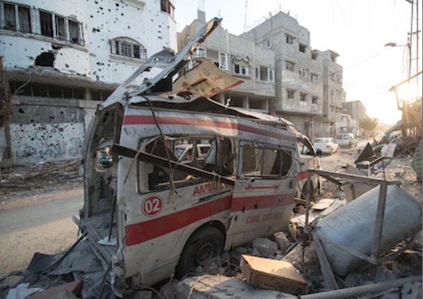 Gaza hospital a symbol of the ruin of war