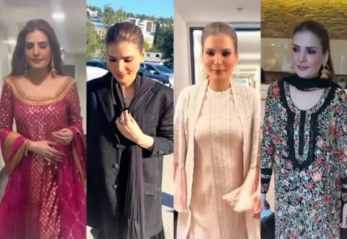 Filmstar Resham 4 different looks in Europe amuses fans