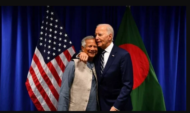 Biden meets Bangladesh interim head in a gesture of support