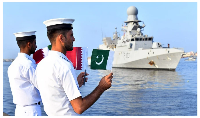 Qatari naval ship arrives in Karachi after 36 years