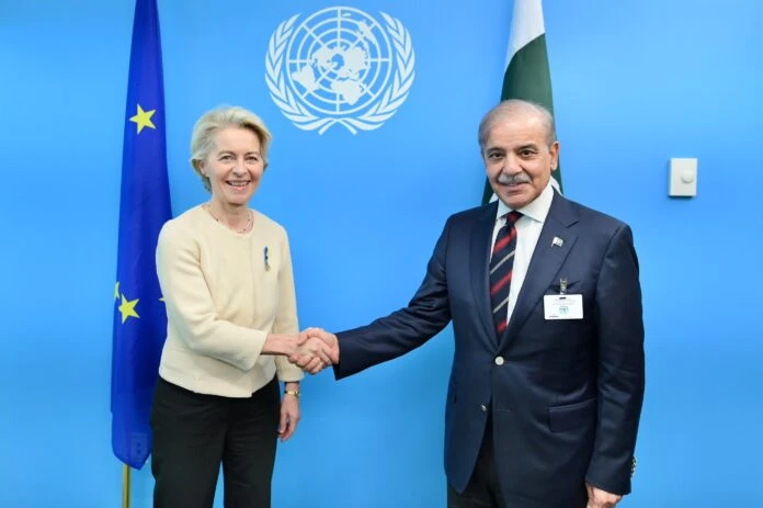 PM Shehbaz meets EU President Ursula Von der Leyen