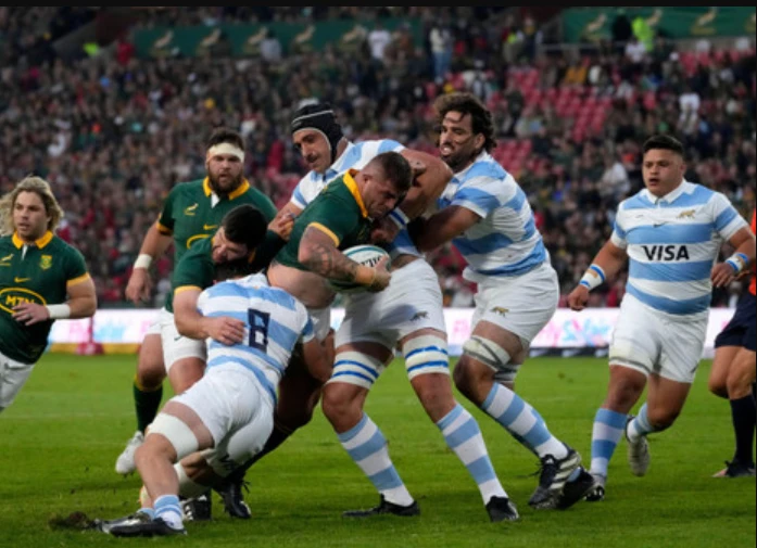 Seven-try South Africa crush Argentina to become champions