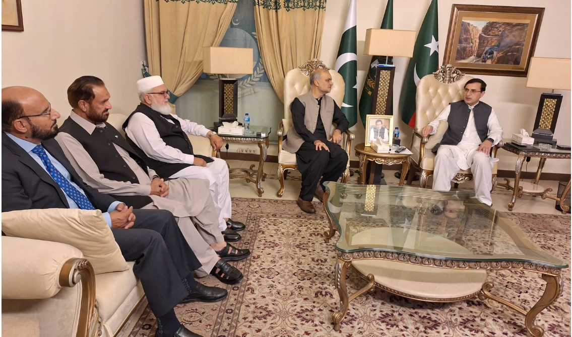 JI delegation visits Khyber Pakhtunkhwa House, meets PTI leadership to discuss future cooperation