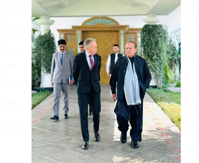 Australian HC Neil Hawkins calls on Nawaz Sharif