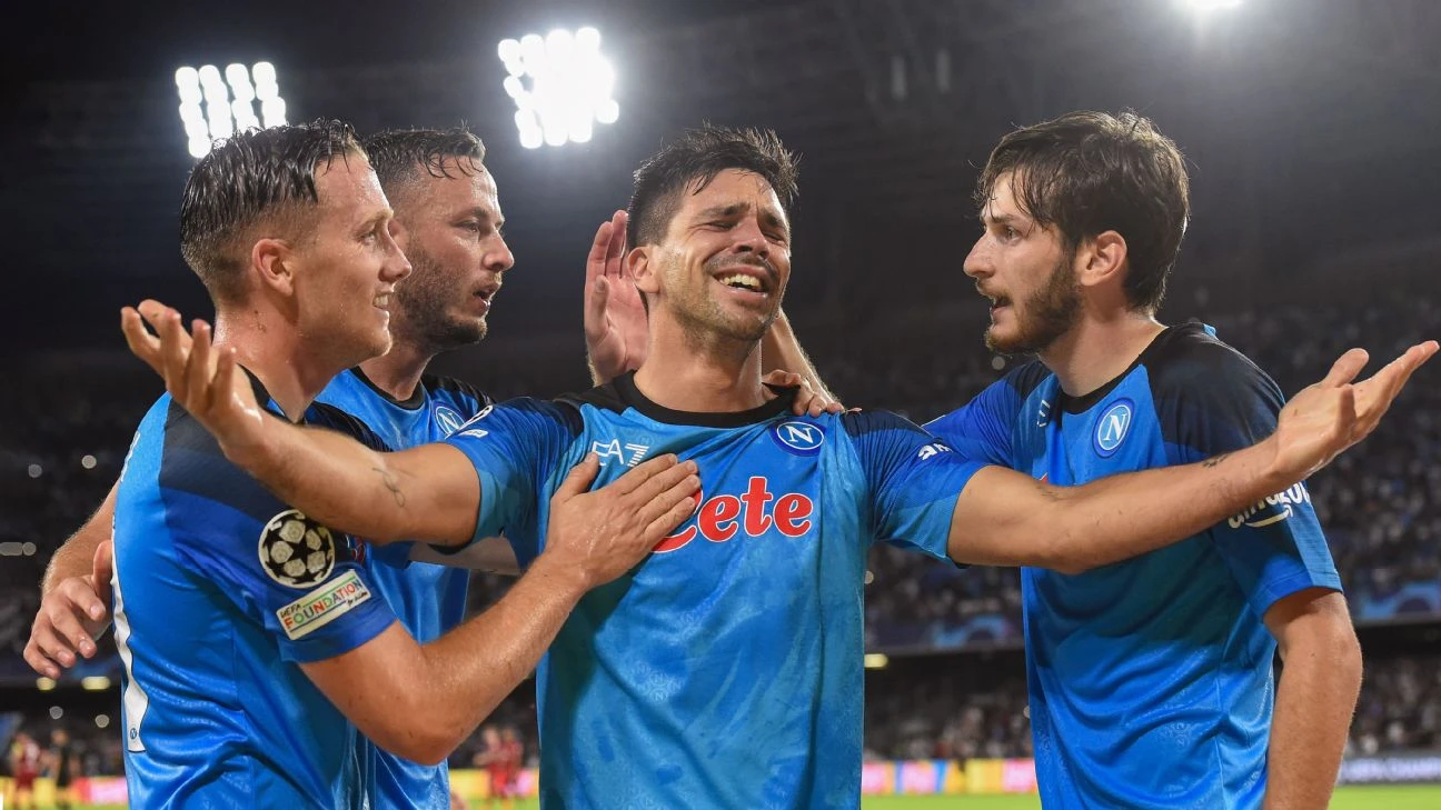 Napoli beat Como to hold top spot in Serie A