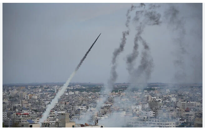 Four projectiles fired from Gaza into