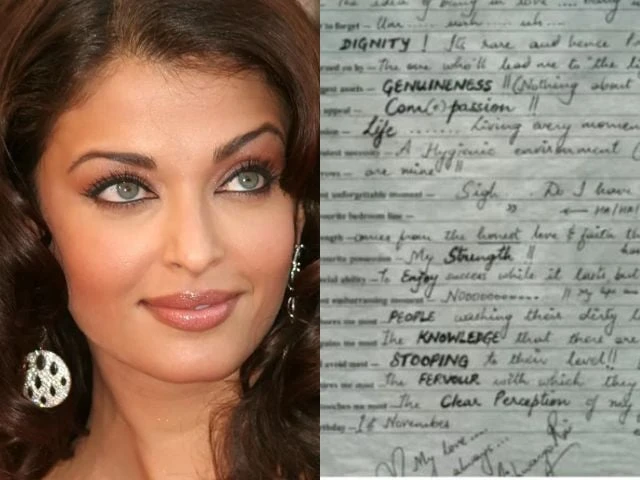 Aishwarya Rai's slam book entry surfaces online amidst divorce speculations