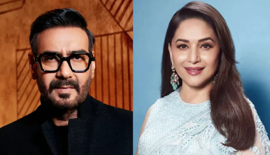 Ajay Devgan reveals hilarious story of accidental burn while gazing at Madhuri Dixit