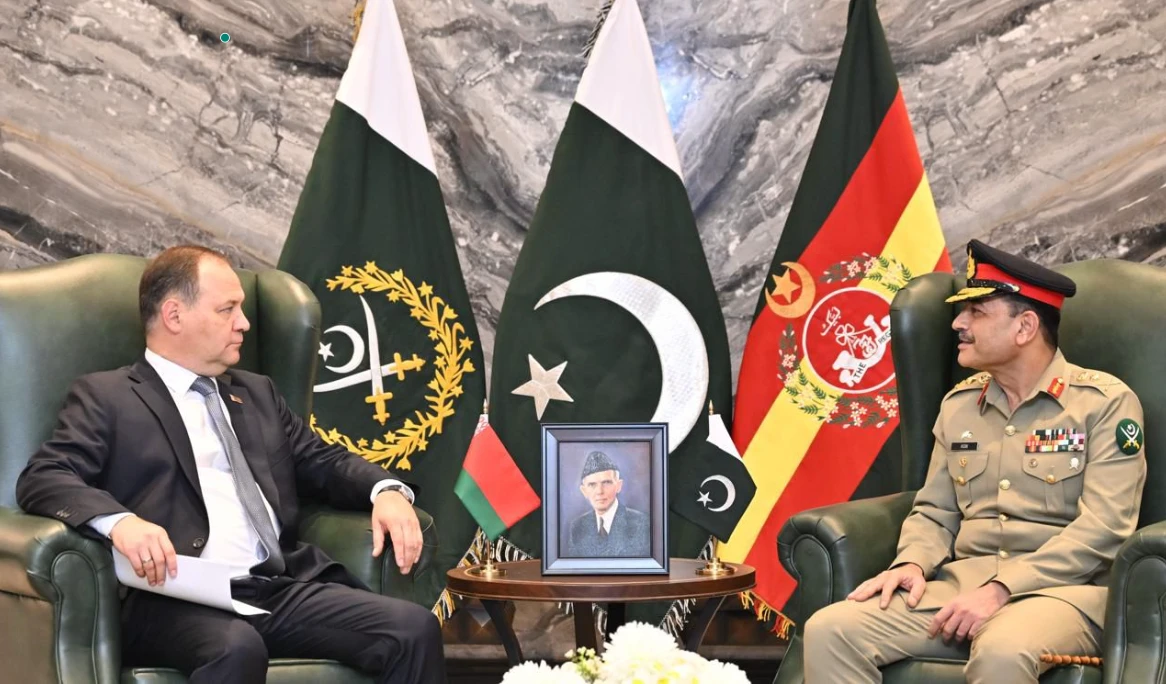 Belarusian PM Roman Golovchenko meets COAS Gen Asim Munir