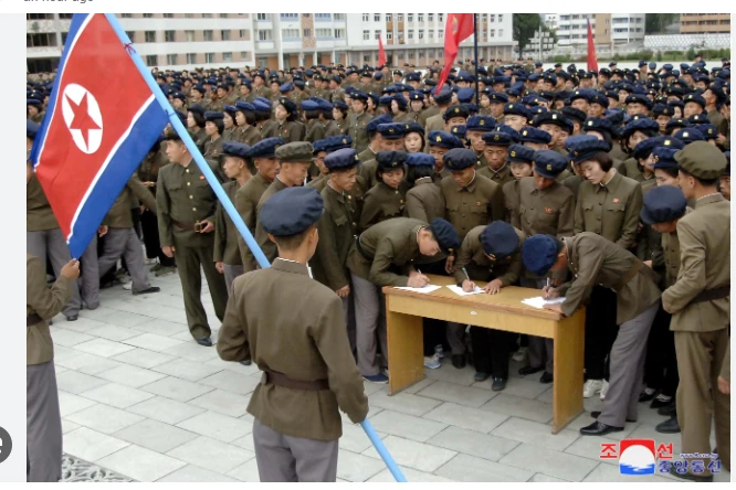 North Korea claims over million people joined army this week