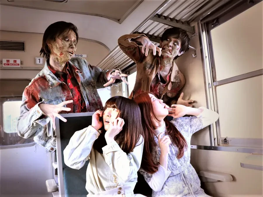 Japan 'zombie' train spooks passengers ahead of Halloween