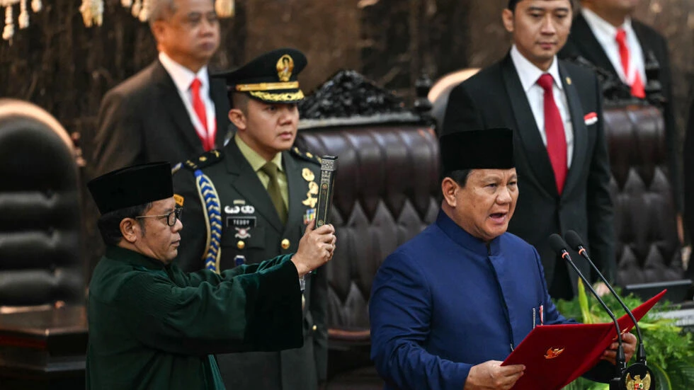 Former general Prabowo sworn In as Indonesia’s new president