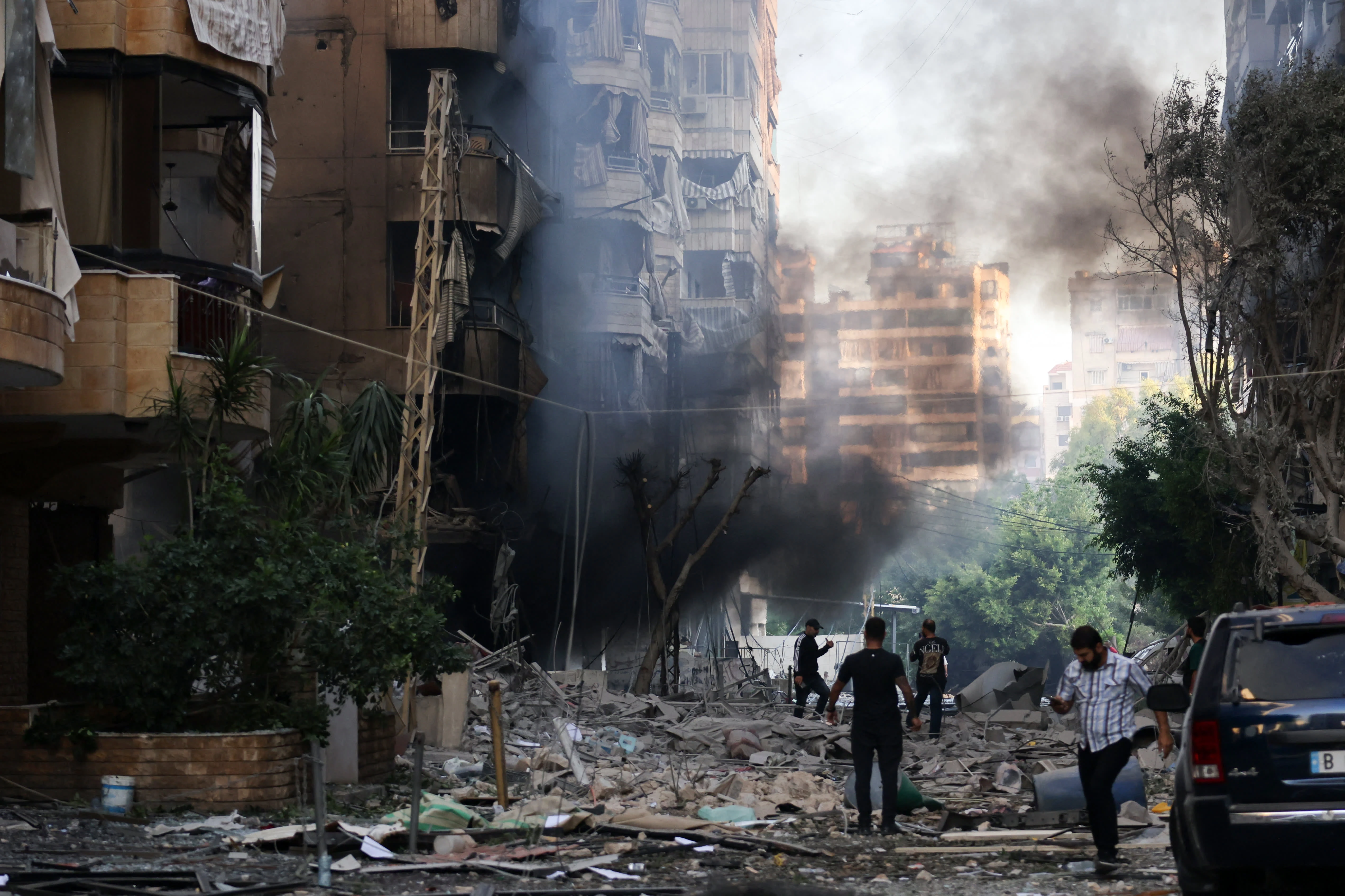 Israeli airstrikes leave South Beirut in desolation, gutted and lifeless