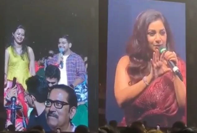 Man goes viral for proposing girlfriend at Shreya Ghoshal concert in Kolkata