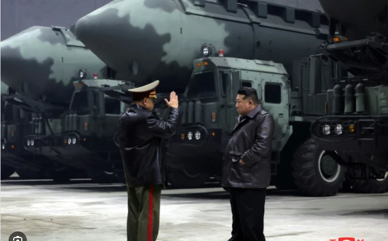 North Korean leader Kim inspects missile bases, ballistic weapons