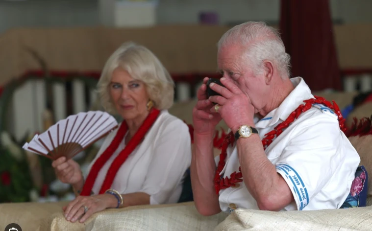 King Charles sips narcotic kava drink, becomes Samoan 'high chief'