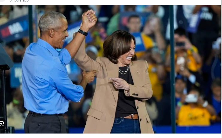 Harris joined by Obama, Springsteen at star-studded rally