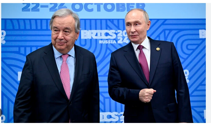 UN chief tells Putin invasion of Ukraine violates int'l law