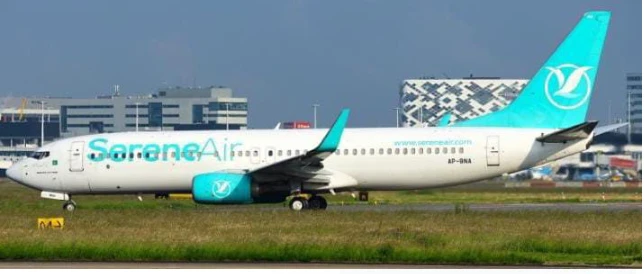 Serene Air’s plane with 180 passengers onboard makes emergency landing at Karachi airport