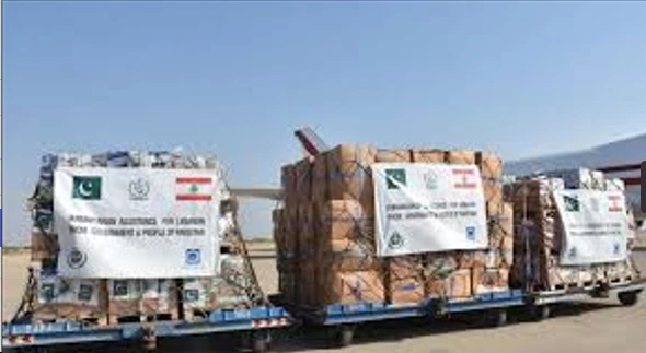 14th aid consignment for victims of Gaza and Lebanon departs from Karachi