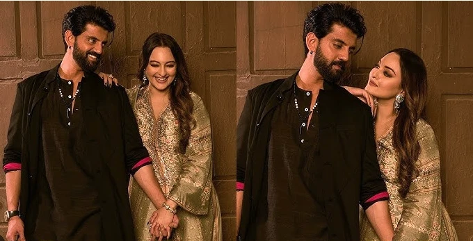 Display of love & affection: Sonakshi Sinha and Zaheer Iqbal’s first Diwali celebration