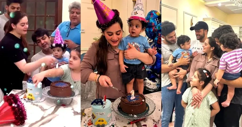 Inside snaps of Minal Khan son’s first birthday celebration at home