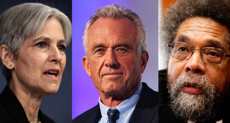 Stein, Oliver, West: the US third-party candidates