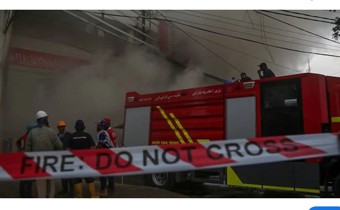 Two containers catch fire at Port Qasim in Karachi