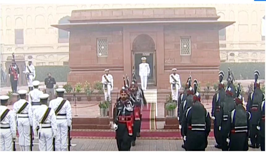 Change of guards ceremony held at Mazar-i-Iqbal