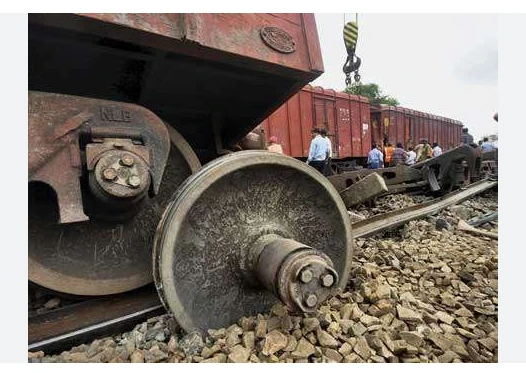 Freight train derails near Naushehro Feroze