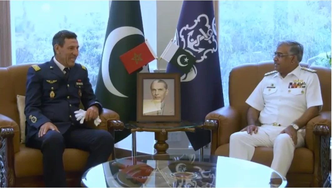 Royal Moroccan Air Force chief calls on Pakistan's Chief of Naval Staff