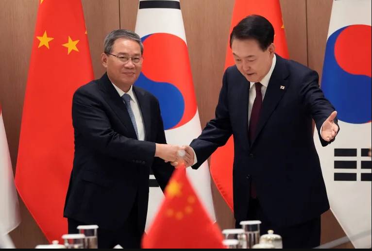 In rare talks, China and South Korea vow to enhance collaboration