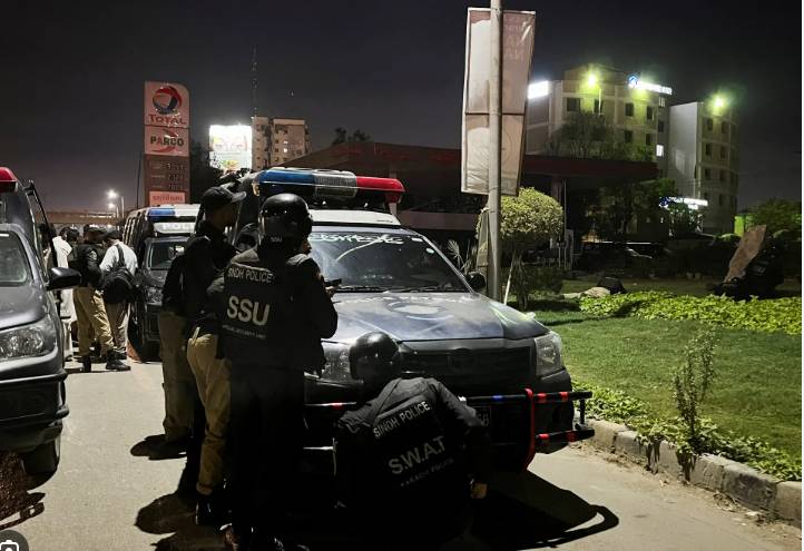 Gun-and-grenade attack on Karachi Pakwan Centre goes off target