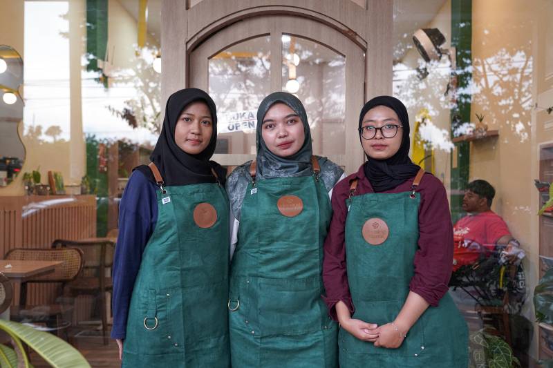 Woman-owned cafe in Indonesia's Sharia stronghold shakes stigma